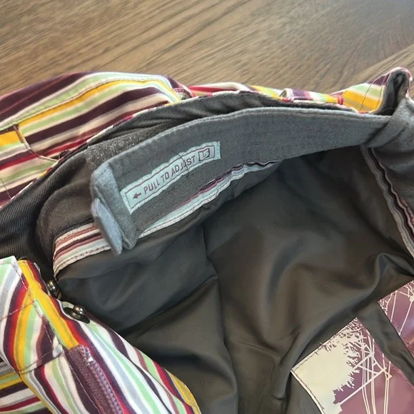 Burton Women’s Colorful Striped Ski Pants Medium - Picture 8 of 16